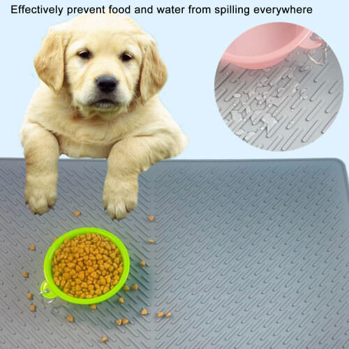 Soft Silicone Pet Mat with Raised Edges Feeding Mat Resting Mat 1