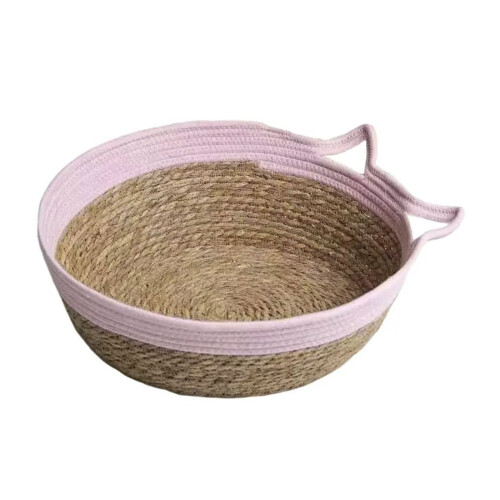 Interaction Cats Sleep Rest Nest Handgewebte Verstecke-Rosa S