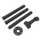 Wall Mount Iron Coat Rack 10lb Capacity, Waterproof, Black 4
