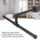 Wall Mount Iron Coat Rack 10lb Capacity, Waterproof, Black 3