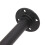 Wall Mount Iron Coat Rack 10lb Capacity, Waterproof, Black 6