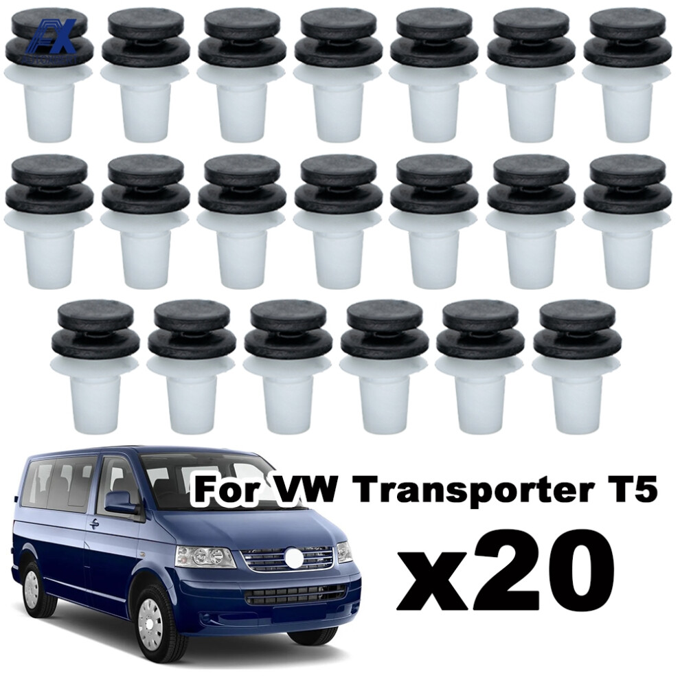 20Pcs Car Door Trim Panel Clips Interior Fasteners Grommets For Vw Passat B5 Transport T5 Polo Skoda Octavia Audi A3 3B0867333 6935161452136
