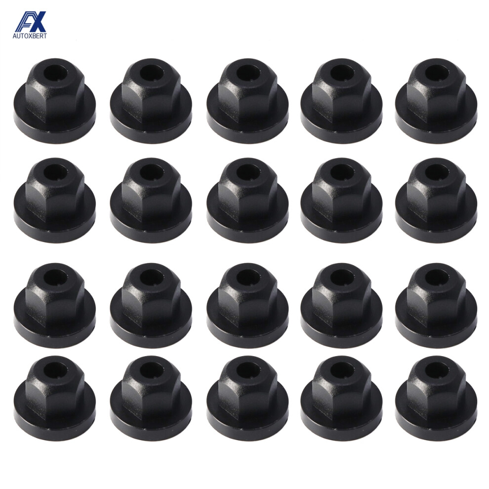20Pcs 16131176747 Auto Car Plastic Body Nut Flange Clip For Mercedes Benz 0039900251 For Bmw Replacement Parts 6935161453447