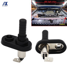 2Pcs Universal Car Truck Boot, verstellbarer Türrahmen, Türalarm, Flansch, Licht, Motorhaubenmontage, Pinschalter, 20A 12VDC, Ersatzteile