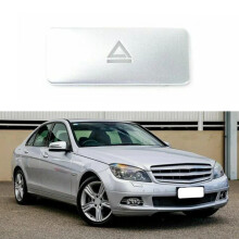 CarHome Auto-CD-Player Schalter-Knopf-Aufkleber für Mercedes Benz-C Klasse W204 GLK X204 Knopf-Trimmdeckel Aufkleber