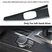 Carhome für BMW 3er F30 GT F34 4er LHD Linkslenker Zentralsteuerung Multimedia-Knopfabdeckung Rahmenabdeckung