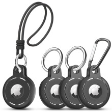 Silikonové pouzdro na Apple AirTag Tracker Black  4-balení