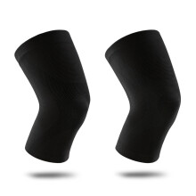 Knieschoner / Kniewärmer aus Kaschmir - 1 Paar Black XL