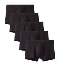 Pack de 5 calzoncillos negros de bambú.  L