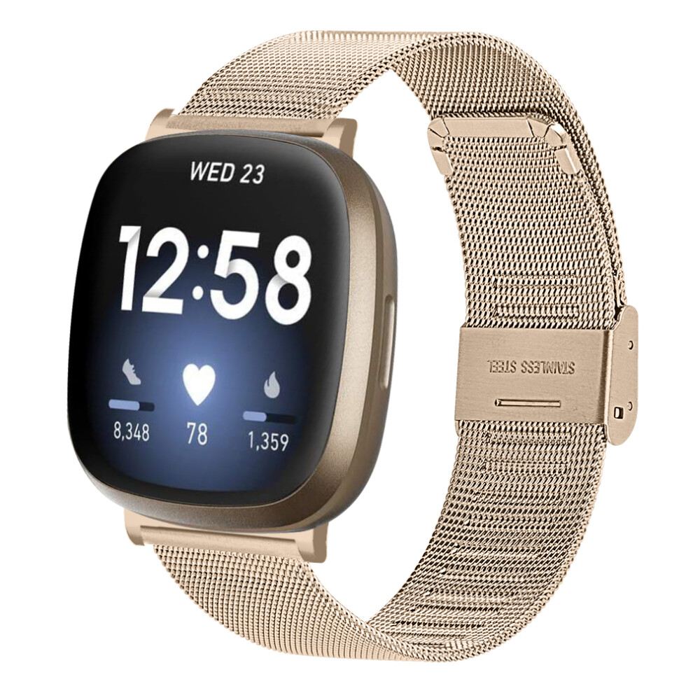 Fitbit Versa 3 / Sense Bracelet Stainless Steel Gold 7314280081004