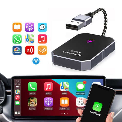 2-in-1-Wireless-CarPlay- und Android-Auto-Adapter 1