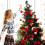 Dekoschleifen Weihnachtsdekoration rot 12er-Pack 7