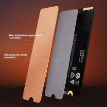 M.2 Heatsink 2280 Heat Sink with NVMe Thermal Pad NVMe Heat Sink Replacement for Game Consoles Accessories
