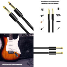 6.35mm Sound Mixing Cable PVC Cable for Electric Guitar & Keyboards Connection
