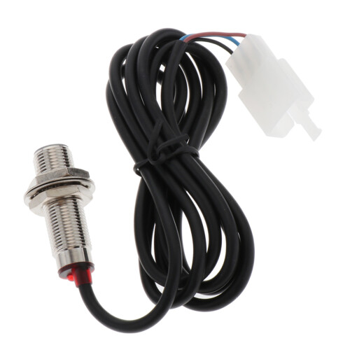 Digital Odometer Sensor W/ Magnet for Motorcycle Speedometer 12V Motorcycle Speedometer Cable Sensor Case Digital Odometer 85cm 2