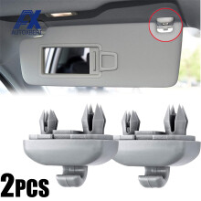 2Pcs Bilsolskärm Klippa Grå Interiör Hänge Krokfäste för Audi A1 A3 S3 A4 S4 Allroad A5 S5 Q3 Q5 8U0857562A Grå