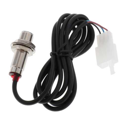 Digital Odometer Sensor W/ Magnet for Motorcycle Speedometer 12V Motorcycle Speedometer Cable Sensor Case Digital Odometer 85cm 1
