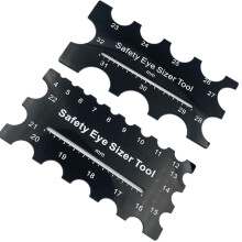 2PCS Digital Angle Finder Ruler Precision Angle Measuring Tool Plastic Wooden Safety Eyes Sizer Tool 4 32mm Doll Eye