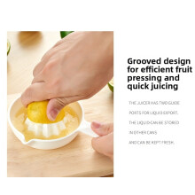 Manual Japanese Citrus Juicer with Twisted Tip Deep Rim and V Shaped Edge for SeedFree Lemon Lime Orange Juice