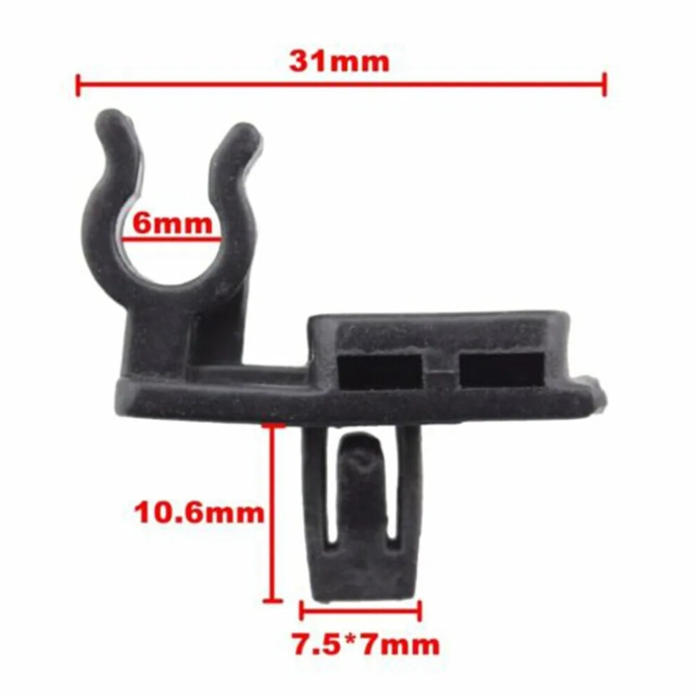 2X Hood Prop Rod Clamp Clip Retainer For Isuzu Tf Tfr Trooper For Holden For Rodeo For Vauxhall For Brava 6935161508604