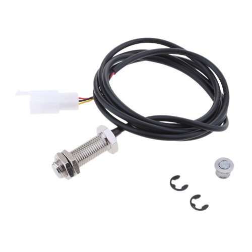 3 Pins Digital Odometer Sensor Cable With Magnets for Motorcycle Digital ATV Odometer Speedometer Tachometer 1