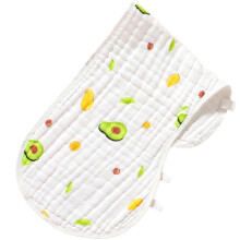 (As show, yellow chicken) Newborn 6-layer burp towel baby cotton gauze saliva bib