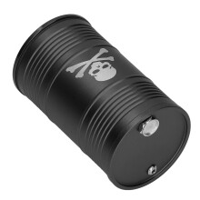 Portable Black Aluminum Car Ashtray with Heat Resistant Sealable Lid