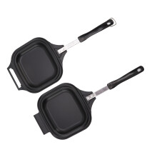 Doppelseitige Pfannkuchenpfanne aus Eisen 581 g 20,5 oz