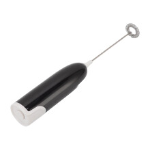 Automatic Handheld Milk Frother – Black & White, 23.6cm, AA Powered