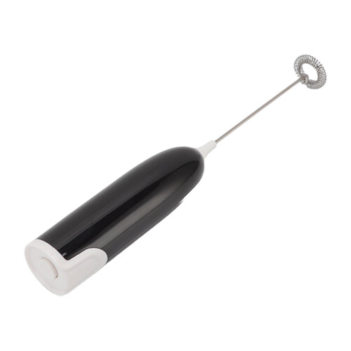 Automatic Handheld Milk Frother – Black & White, 23.6cm, AA Powered