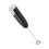 Automatic Handheld Milk Frother – Black & White, 23.6cm, AA Powered 2