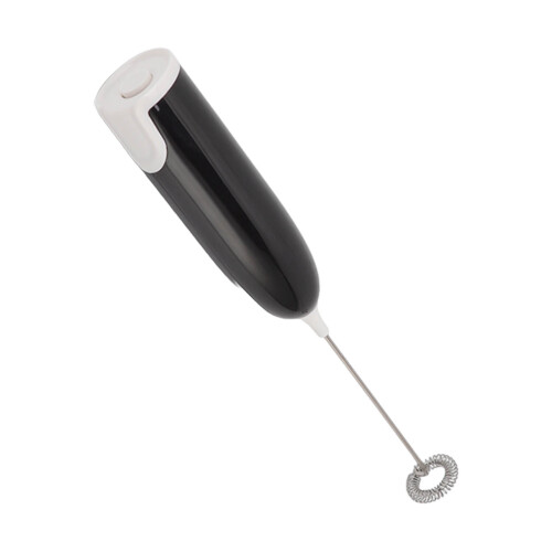Automatic Handheld Milk Frother – Black & White, 23.6cm, AA Powered 1