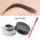 Angled Red Aluminum Eyebrow Brush with Nylon Bristles for Precise Brows 4