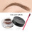 Angled Red Aluminum Eyebrow Brush with Nylon Bristles for Precise Brows 8