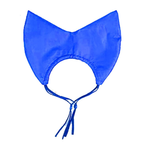 Ohrenschützender Katzen-Badehut, wasserdichter-Blau