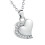 1xMemorial Necklace Ashes Locket Cremation Rhinestones-silver 1