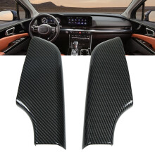 Front Door Armrest Panel Cover Carbon Fiber Style for Kia Carnival KA4 2021+