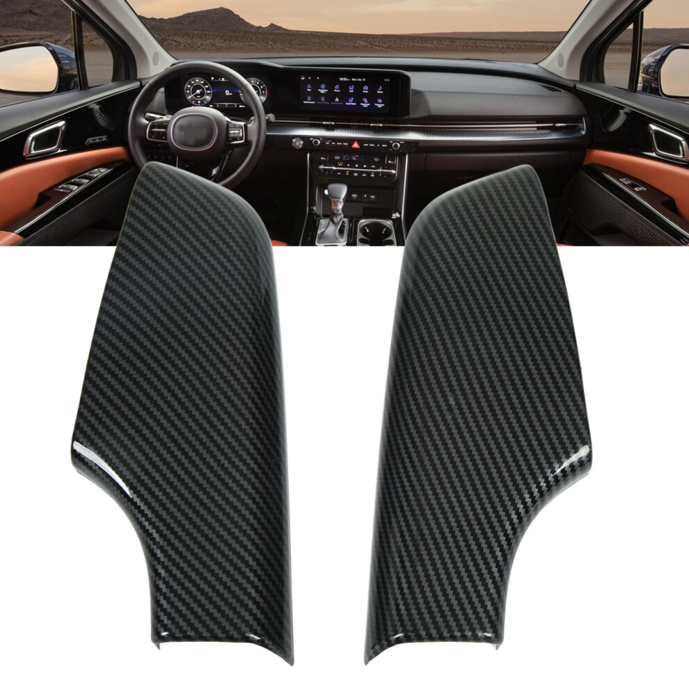 Front Door Armrest Panel Cover Carbon Fiber Style For Kia Carnival Ka4 2021+ 4911372449396