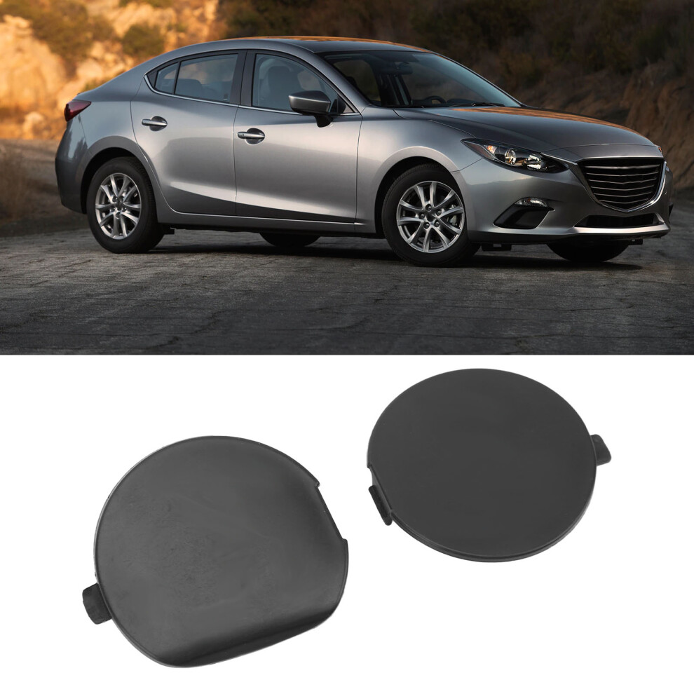 Durable Abs Rear Tow Hook Cap For Mazda 3 2014Â2019 Black 7891372450578