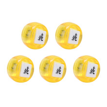 5 Stück Mahjong-Würfel-Set N/S/O/W, 4,2 cm Gelb