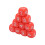 20PCS Red 16mm Plastic 6-Sided Number Dice for Teaching & Game 10
