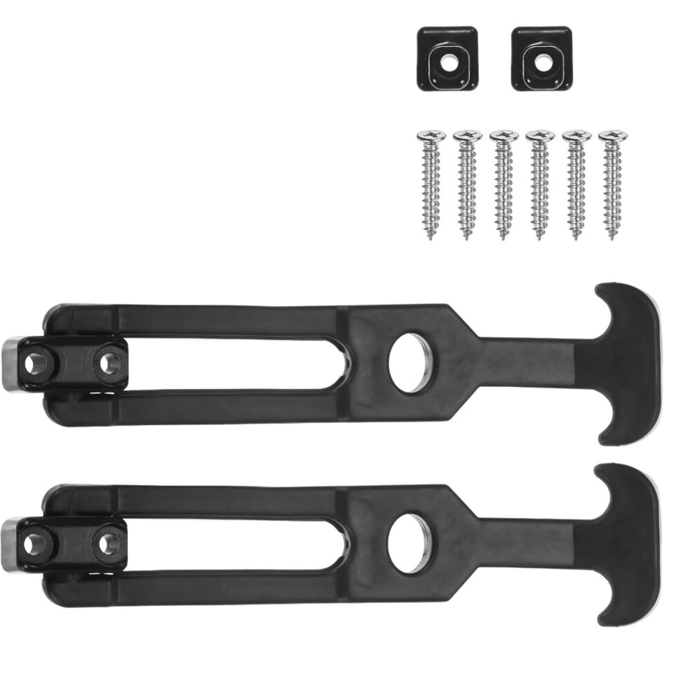 T Handle Hasp 2 Pcs Rubber Flexible Draw Latches With Screws Shock Absorbing Replacement Toolbox Latches 9426802559194