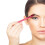 Red Aluminum Eyebrow Brush Angled for Precision and Multi Use 4