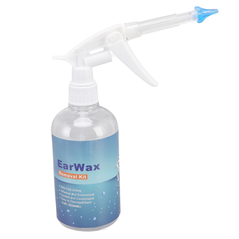500ml Ear Washer Bottle System with Silicone Tube & Ear Muff