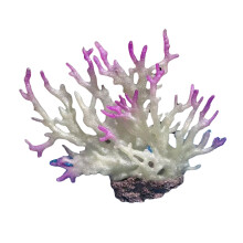 Artificial Colorful Water Plant for Decorating-white purple L