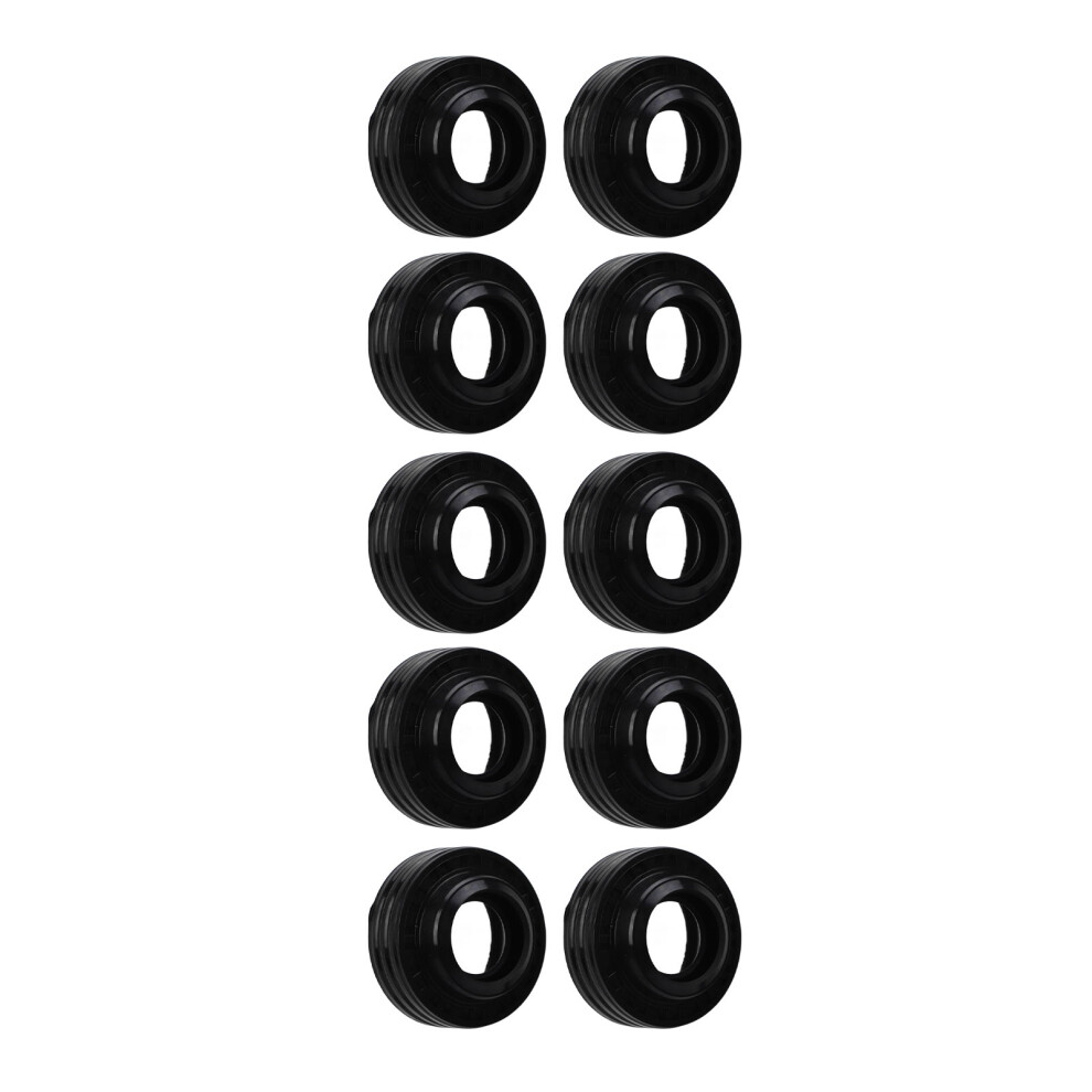 10 Pack Rubber Oil Seals For Ac Compressor Shaft Seal Kit 10S Aircon Units Black 5091381066360