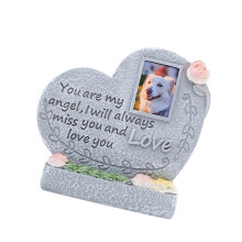Cats and Dogs Memorial Tombstone Pet Burial Marker-angel heart