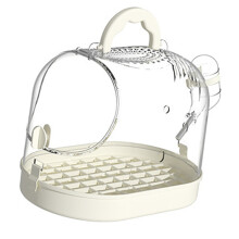 Portable Carriers Parrots Carry Case Cage for-White