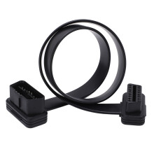Diagnostisk hardwaretilbehør, tykke AWG-kabler med retvinklet splitter, universel pasform til alle OBD2-køretøjer, holdbart og fleksibelt