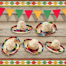 Chapéu Sombrero ajustável para animais de estimação, feito com palha natural, design portátil e leve para cães e gatos, material de alta